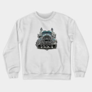 Truck Trucking Road Farmer Agriculture Vintage Crewneck Sweatshirt